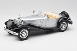 Mercedes 500K Roadster Argento Bburago 1:18 3020-M1 Pressofusione
