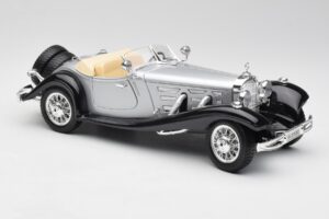 Mercedes 500K Roadster Argento Bburago 1:18 3020-M1 Pressofusione — immagine 6 di 8