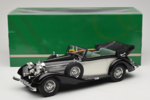 Mercedes 540K Cabriolet Nero Argento Cult Models 1:18 CML184-3 Pressofusione — immagine 6 di 6