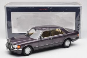 Mercedes 560 SEL W126 Viola Metallic Norev 1:18 183544 Pressofusione — immagine 8 di 8