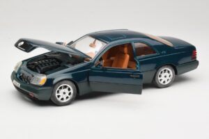 Mercedes 600 SEC C140 Verde Majorette 1:18 4418 Pressofusione — immagine 2 di 8