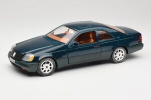 Mercedes 600 SEC C140 Verde Majorette 1:18 4418 Pressofusione