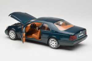 Mercedes 600 SEC C140 Verde Majorette 1:18 4418 Pressofusione — immagine 5 di 8