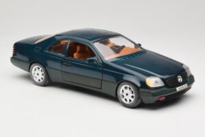 Mercedes 600 SEC C140 Verde Majorette 1:18 4418 Pressofusione — immagine 6 di 8
