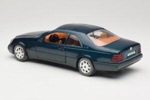 Mercedes 600 SEC C140 Verde Majorette 1:18 4418 Pressofusione — immagine 7 di 8