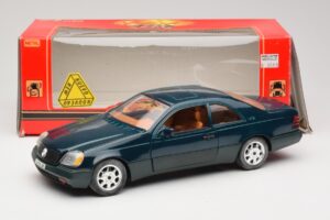Mercedes 600 SEC C140 Verde Majorette 1:18 4418 Pressofusione — immagine 8 di 8