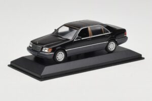 Mercedes 600 SEL W140 Black Metallic Minichamps 1:43 940035400 Pressofusione — immagine 2 di 4