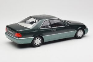 Mercedes 600 SEC W140 Coupe Green Metallic KK-Scale 1:18 KKDC180343 Pressofusione — immagine 2 di 6