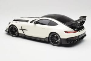 Mercedes AMG GT C190 Black Series Designo Diamond Bianco Metallic Minichamps 1:18 155032022 Pressofusione — immagine 5 di 6