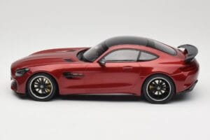 Mercedes AMG GT R C190 Jupiter Red Metallic Minichamps 1:18 155036027 Pressofusione — immagine 3 di 6