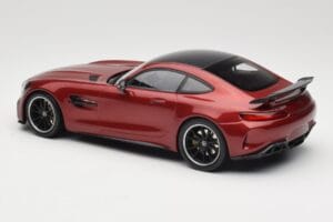 Mercedes AMG GT R C190 Jupiter Red Metallic Minichamps 1:18 155036027 Pressofusione — immagine 5 di 6