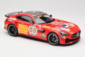 Mercedes AMG GT R C190 Oro Rosato Minichamps 1:18 155036024 Pressofusione — immagine 4 di 6