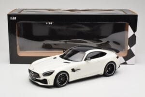 Mercedes AMG GT R C190 Bianco Metallizzato Minichamps 1:18 155036028 Pressofusione — immagine 6 di 6
