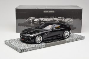 Mercedes Brabus AMG GT S C190 Obsidian Nero Minichamps 1:18 107032520 Pressofusione — immagine 6 di 6