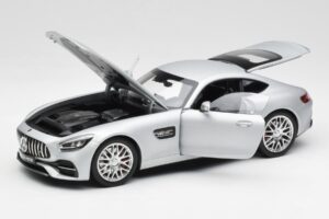Mercedes AMG GT S C190 Designo Iridium Argento Magno Norev 1:18 B66960485 Pressofusione — immagine 2 di 8