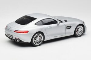 Mercedes AMG GT S C190 Designo Iridium Argento Magno Norev 1:18 B66960485 Pressofusione — immagine 3 di 8