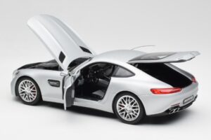 Mercedes AMG GT S C190 Designo Iridium Argento Magno Norev 1:18 B66960485 Pressofusione — immagine 5 di 8
