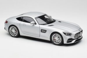Mercedes AMG GT S C190 Designo Iridium Argento Magno Norev 1:18 B66960485 Pressofusione — immagine 6 di 8