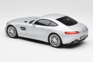 Mercedes AMG GT S C190 Designo Iridium Argento Magno Norev 1:18 B66960485 Pressofusione — immagine 7 di 8