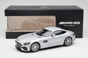 Mercedes AMG GT S C190 Designo Iridium Argento Magno Norev 1:18 B66960485 Pressofusione — immagine 8 di 8