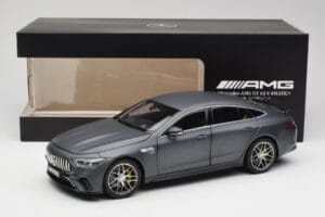 Mercedes AMG GT 63 S X290 Aero Package Designo Selenite Grigio Magno Norev 1:18 B66961038 Pressofusione — immagine 8 di 8