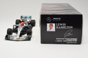 Mercedes AMG Petronas Motorsport W10 #44 L. Hamilton Winner Monaco GP 2019 Minichamps 1:18 110190644 Pressofusione — immagine 6 di 6