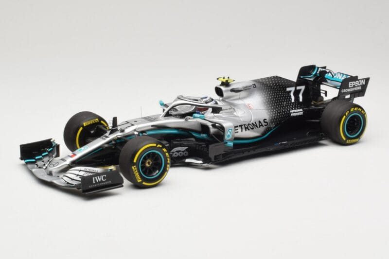 Mercedes AMG Petronas Motorsport W10 #77 V. Bottas 2nd Place Chinese GP 2019 Minichamps 1:18 110190377 Pressofusione