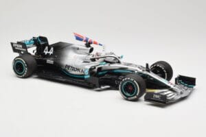 Mercedes AMG Petronas W10 #44 L. Hamilton Winner British GP 2019 Minichamps 1:18 110191044 Pressofusione — immagine 4 di 6