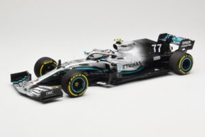 Mercedes AMG Petronas W10 #77 V. Bottas Winner USA GP 2019 Minichamps 1:18 110191877 Pressofusione