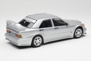 Mercedes 190E W201 2.5-16 EVO 2 Astral Argento Metallic Minichamps 1:18 155036101 Pressofusione — immagine 2 di 6