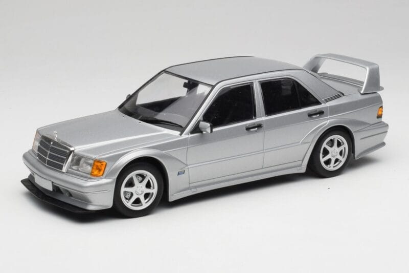 Mercedes 190E W201 2.5-16 EVO 2 Astral Argento Metallic Minichamps 1:18 155036101 Pressofusione
