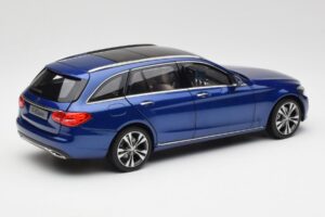 Mercedes C-Class S205 T-Modell Brilliant Blu Metallizzato Norev 1:18 B66960257 Pressofusione — immagine 3 di 8