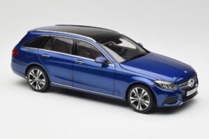 Mercedes C-Class S205 T-Modell Brilliant Blu Metallizzato Norev 1:18 B66960257 Pressofusione — immagine 6 di 8