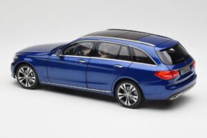 Mercedes C-Class S205 T-Modell Brilliant Blu Metallizzato Norev 1:18 B66960257 Pressofusione — immagine 7 di 8
