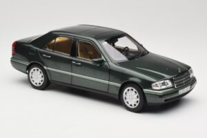 Mercedes C-Class W202 Malachite Green Norev 1:18 183372 Pressofusione — immagine 4 di 8