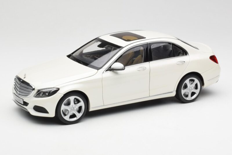 Mercedes C-Class W205 Diamond Bianco Metallizzato Norev 1:18 B66960256 Pressofusione