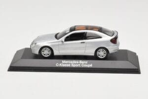 Mercedes C-Class W203 Sport Coupe Argento Minichamps 1:43 B66961916 Pressofusione