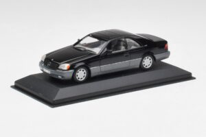 Mercedes C140 600 SEC Nero Minichamps 1:43 32600 Pressofusione — immagine 2 di 4