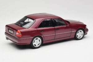 Mercedes AMG C36 W202 Almandine Rosso Norev 1:18 B66040706 Pressofusione — immagine 3 di 8