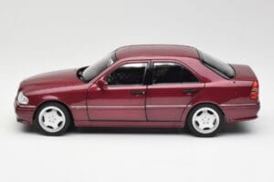 Mercedes AMG C36 W202 Almandine Rosso Norev 1:18 B66040706 Pressofusione — immagine 4 di 8