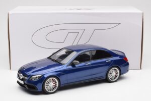 Mercedes AMG C63 S W205 Blu GT Spirit 1:18 ZM044 Resina — immagine 6 di 6