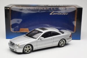 Mercedes CL500 C215 Lorinser Silver Metallic AUTOart 1:18 70121 Pressofusione — immagine 8 di 8