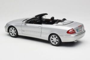 Mercedes CLK 500 Cabriolet Elegance A209 Argento Kyosho 1:18 B66962172 Pressofusione — immagine 7 di 8