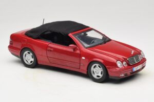 Mercedes CLK A208 Cabriolet Rosso Anson 1:18 30338 Pressofusione — immagine 6 di 8