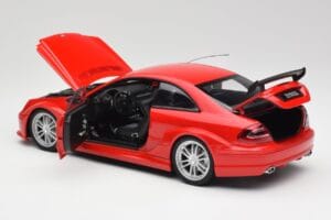 Mercedes CLK DTM AMG C209 Mars Rosso Kyosho 1:18 08461R Pressofusione — immagine 5 di 8