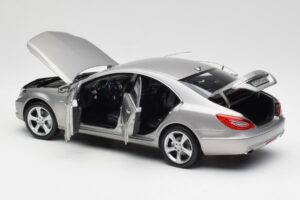 Mercedes CLS C218 Designo Alubeam Titanium Norev 1:18 B66961298 Pressofusione — immagine 5 di 8