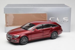 Mercedes CLS Shooting Brake X218 Thulite Rosso Norev 1:18 B66960116 Pressofusione — immagine 8 di 8