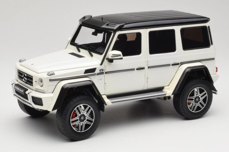Mercedes G 63 AMG 4x4 Squared Polar White Almost Real 1:18 820203 Pressofusione