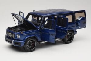 Mercedes G 63 AMG W463 Blue Metallic Minichamps 1:18 110037061 Pressofusione — immagine 2 di 8