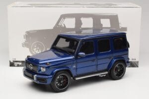 Mercedes G 63 AMG W463 Blue Metallic Minichamps 1:18 110037061 Pressofusione — immagine 8 di 8